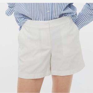 J.Crew NWT Women's 5" classic chino shorts white vacation minimalist size 10